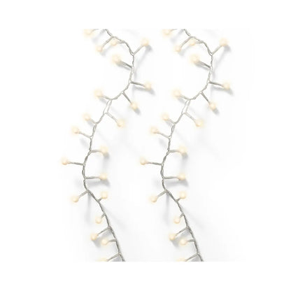 Catena luminosa LED Cherry trasparente luce bianco caldo da esterno 16 m
