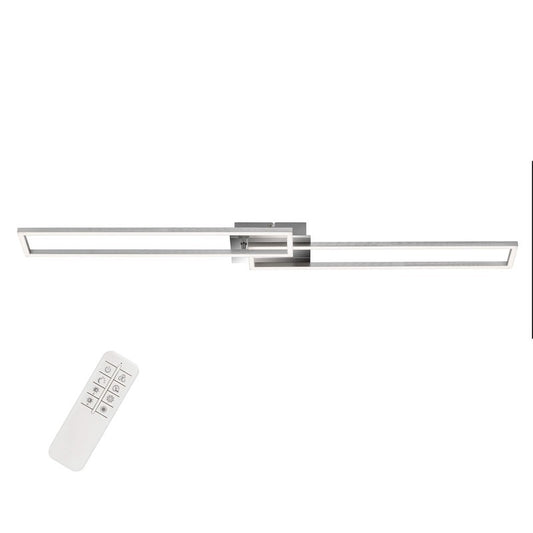Briloner plafonnier applique cadre led 110 cm 40w 4400lm chrome