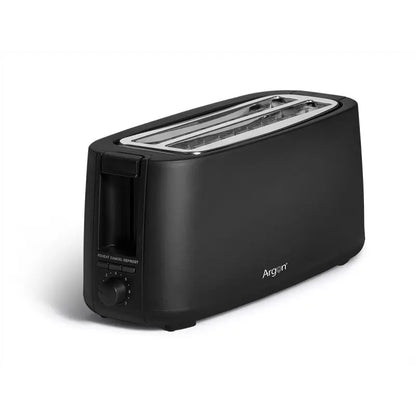 Grille-pain long noir double 1400W