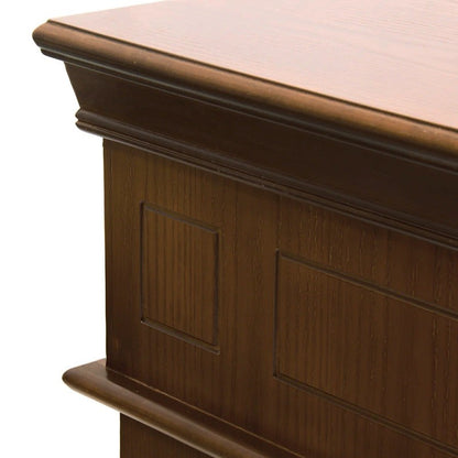 Camino a bioetanolo biocamino da terra Cambridge in legno Marrone 110x37x h102 cm