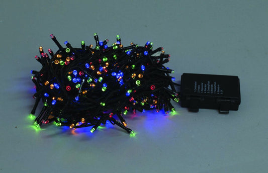 Catena led multicolore 410 cm a batteria