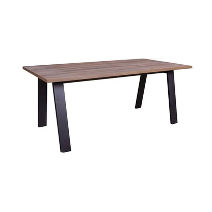 Bureau Da Vinci 180x90 cm noir et noyer Brera