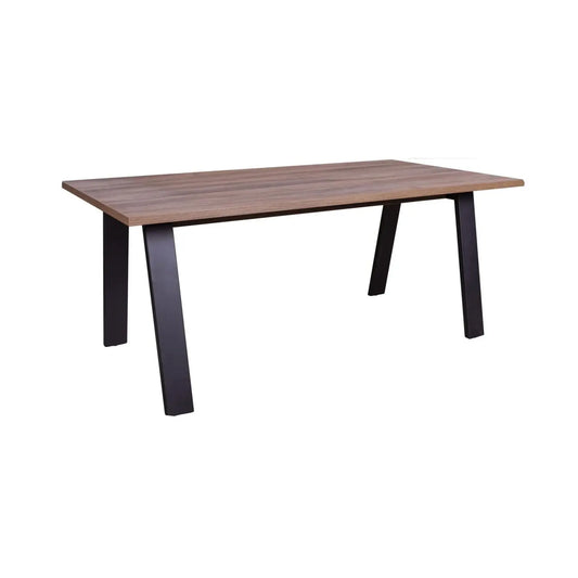 Bureau Da Vinci 180x90 cm noir et noyer Brera