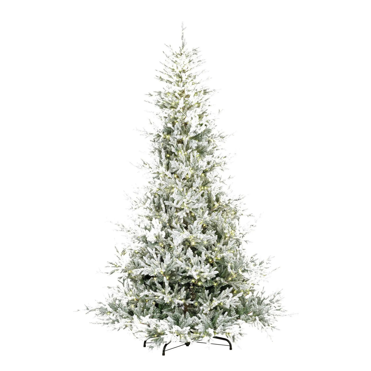 Albero di Natale Hopkins innevato H210 cm con 1200 micro LED