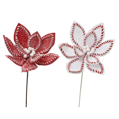 Fiore decorativo in velluto 50 × H56 cm – 1 pezzo assortito