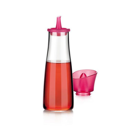 Pot à Vinaigre Vitamino 500 ml - Verseur en Verre Borosilicate de Haute Qualité