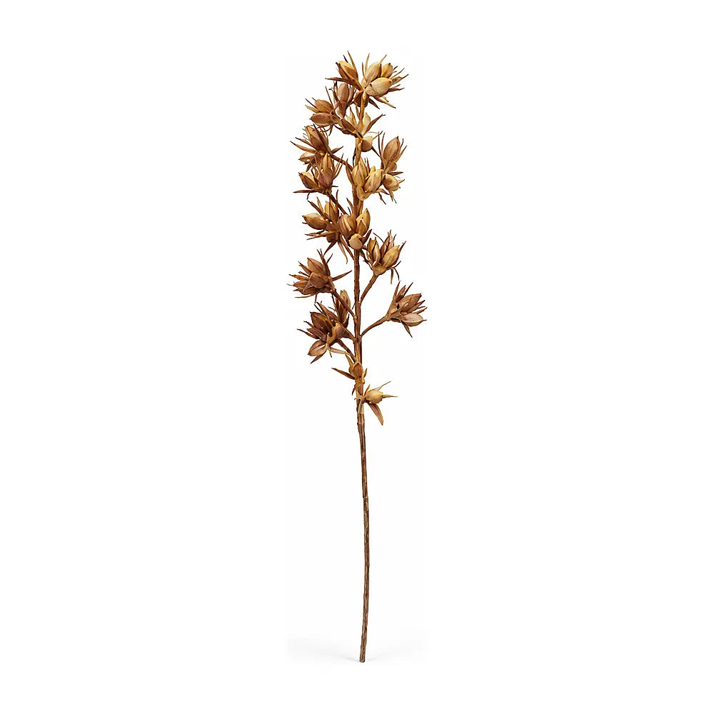 Ramo decorativo Sienna bicolor terracotta e ocra H90 cm