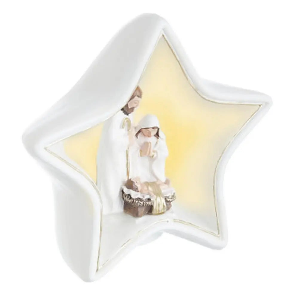 Natività Adelaide a stella con LED 10,5 × 6 × H10,5 cm