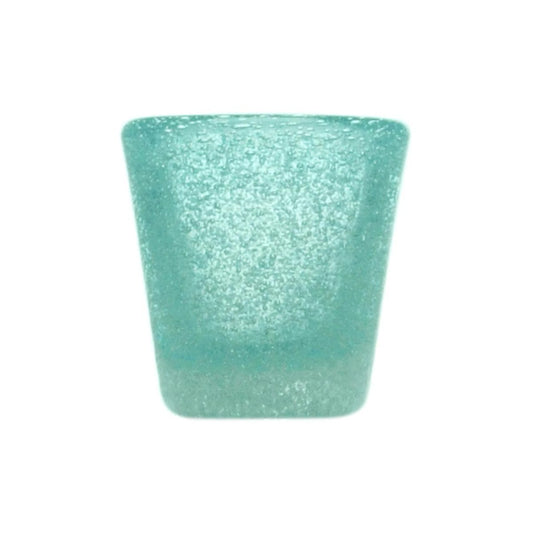 Verre à shot original souvenir turquoise en verre soufflé 0,05L