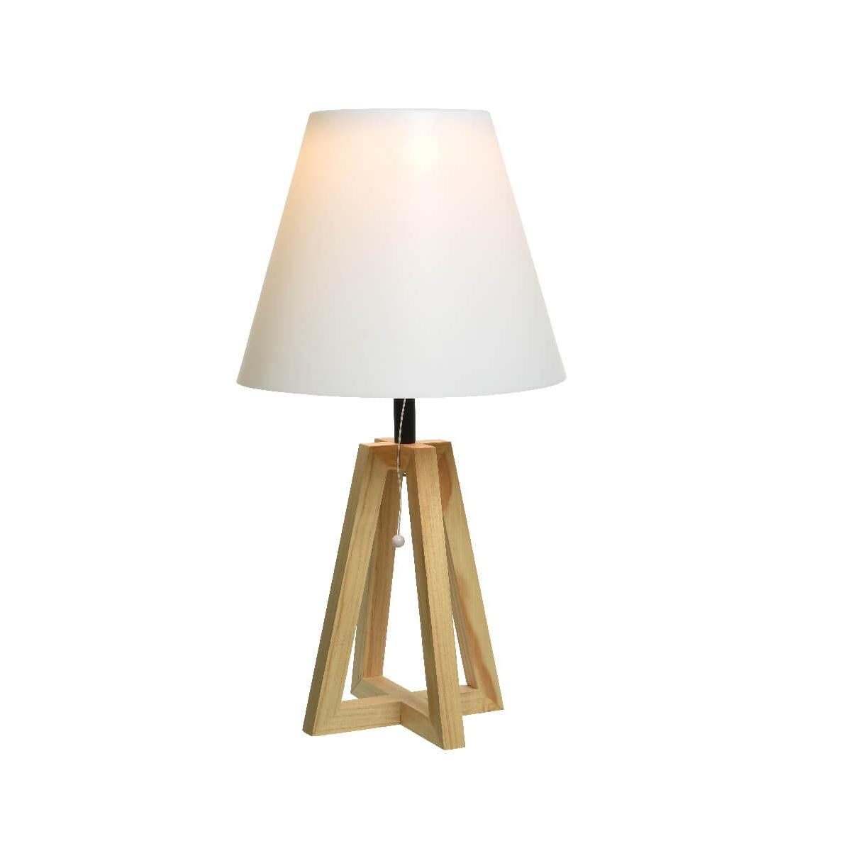 Lampada da tavolo 38x68 cm legno pino