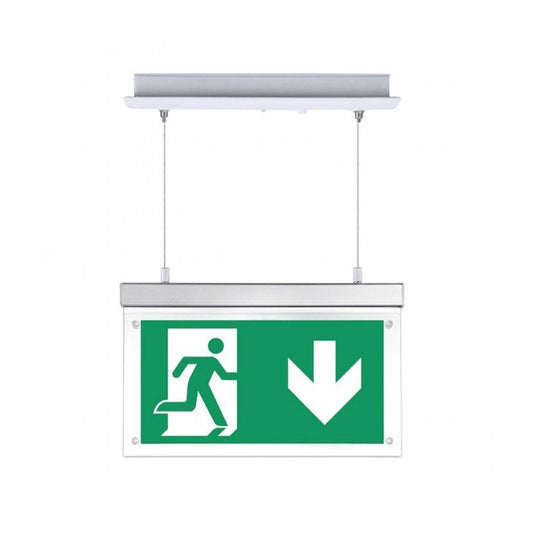 2w recessed hanging emergency exit