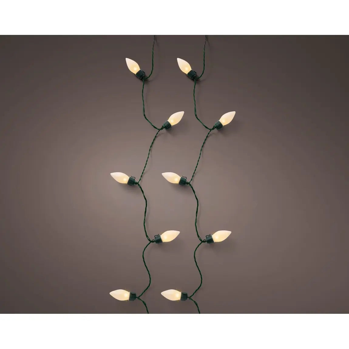 Catena luminosa LED Vintage verde e oro da esterno 19,8 m
