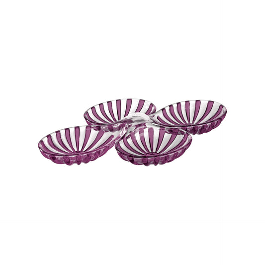 Lot de deux assiettes apéritive Dolcevita 35 x 22 x h 5,5 cm