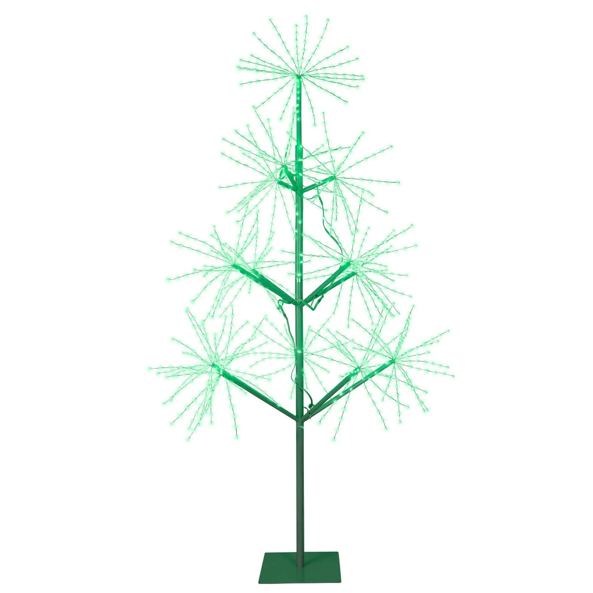 Albero di Natale con micro LED cangianti da esterno H180 cm