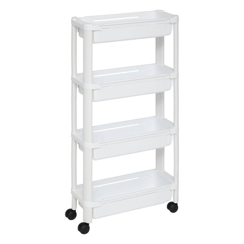 Chariot extensible 4 niveaux - blanc