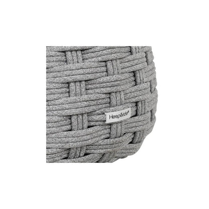 Pouf repose-pieds Obbae graphite Ø48,5 x 38 cm