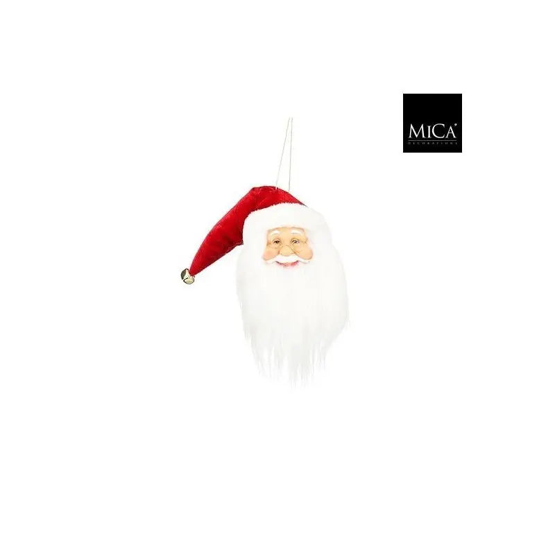 Testa di Babbo Natale decorativa 12 × 6 × H35 cm