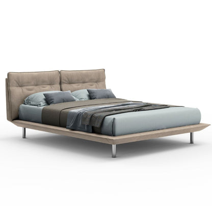 Lit double beige 190x12x82 cm