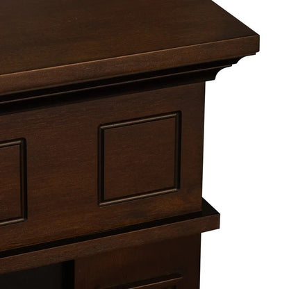 Camino a bioetanolo biocamino da terra JEFFERSON Marrone  L 89,5 x H90,5 x P28 cm