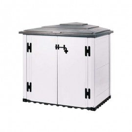 Abri de Jardin BOX URBAN 100 Gris 131x88xh.111 cm