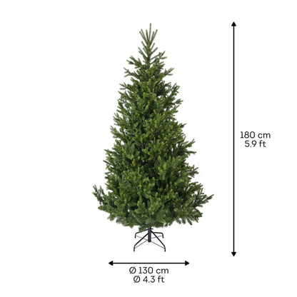 Albero di Natale Nordmann Fir verde Ø130 × H180 cm