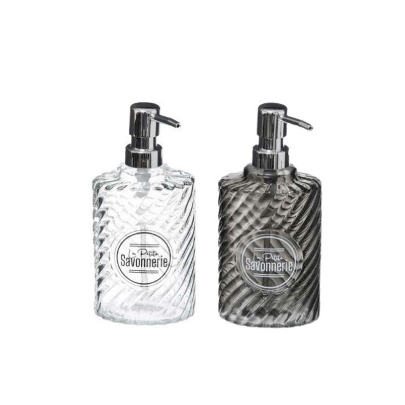 Distributeur de savon en verre de 400 ml en présentoir