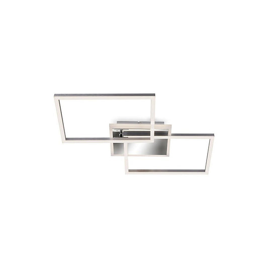 Plafonnier LED rectangulaire 50 cm 40w 4400lm chrome
