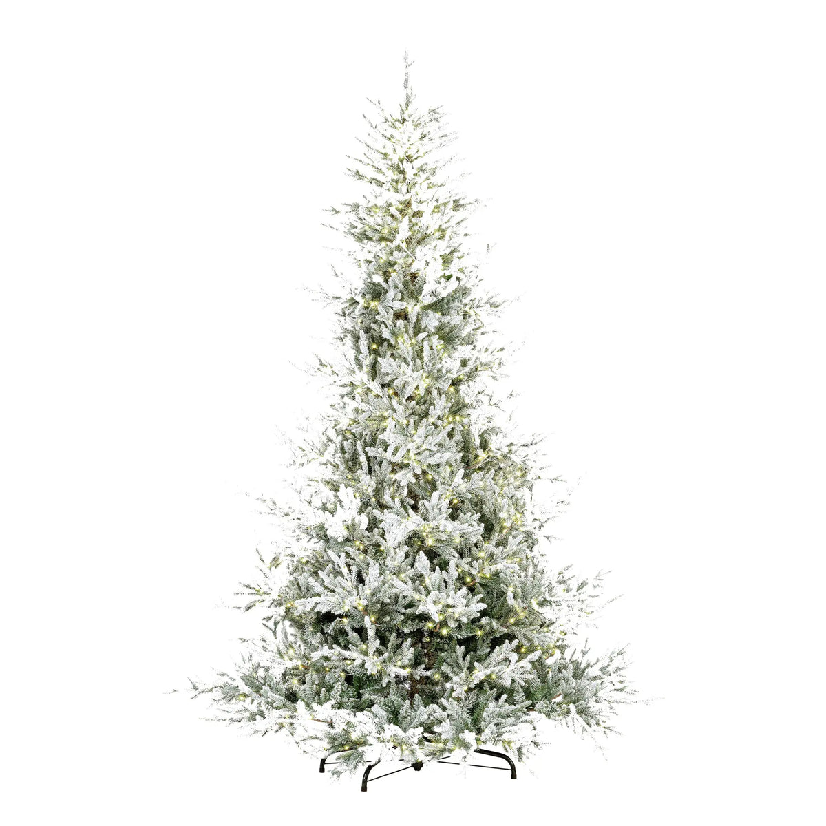 Albero di Natale Hopkins innevato H210 cm con 1200 micro LED