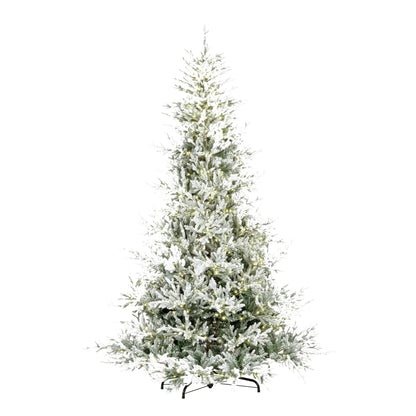 Albero di Natale Hopkins innevato H210 cm con 1200 micro LED