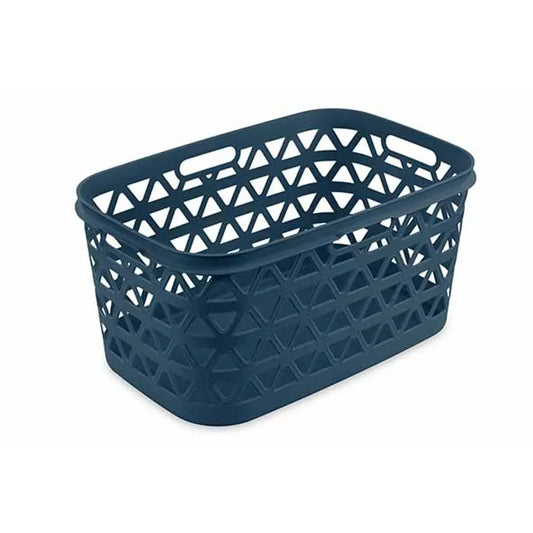 Panier à linge Oceana gris-bleu 45l cm 57,1x37,1x27,1 h