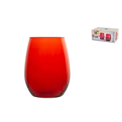 Lot de 6 verres Amber rouges de 35 cl