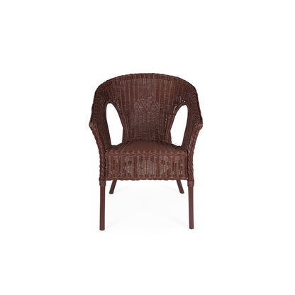Fauteuil Bizzotto Ruby en rotin avec tissage d'osier 58 x 61 x 74h cm