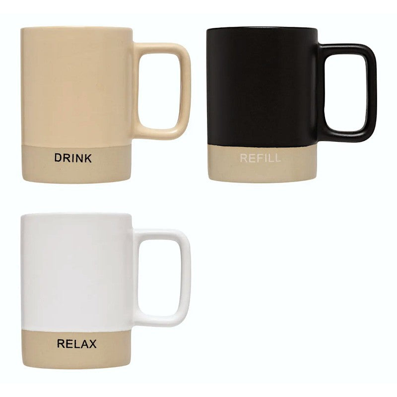 Mug Luca 36 cl céramique couleurs assorties