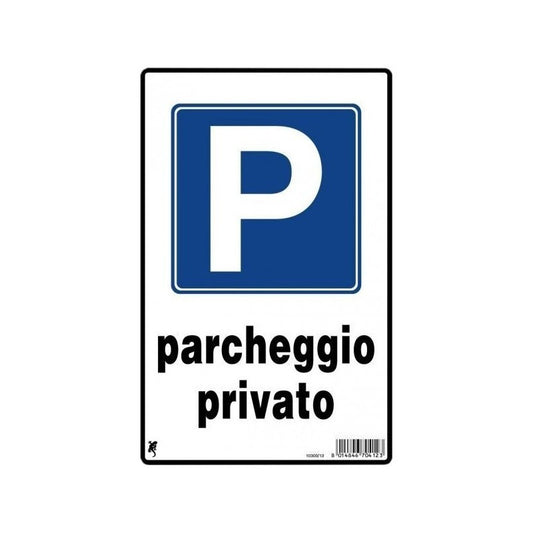 Panneau plastique "parking privé" 30 x 20 cm