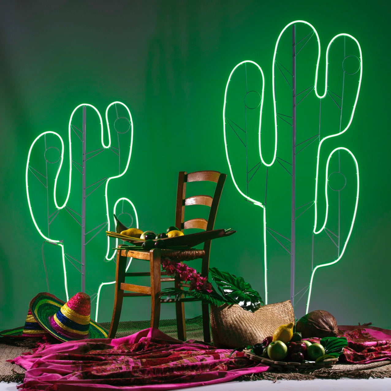 Cactus neon verde 4m x 1,20m 480 LED