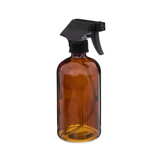 Flacon pulvérisateur en verre de 450 ml avec présentoir coloré