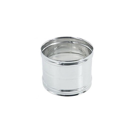 Manicotto femmina/femmina in acciaio inox AISI 304 per canna fumaria