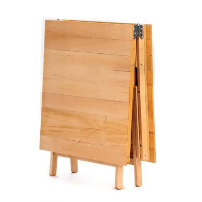 Table pliante Laura en bois naturel 70x140x72h cm