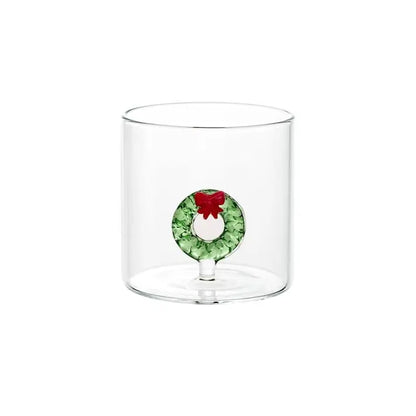 Verre rond en borosilicate Christmas Miniatures — 30 cl, 1 pièce assortie