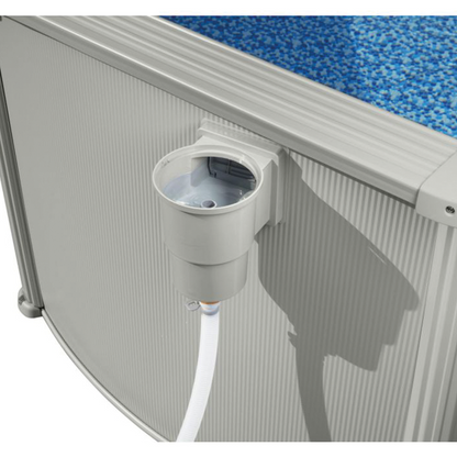 Piscine Hors-Sol Ronde Hydrium 460x120 cm Grise