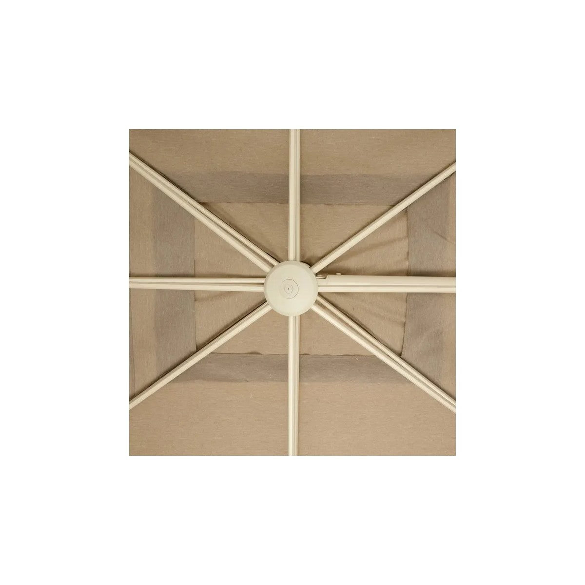 Ombrellone Melhia reversibile 3x4 m clay/lino