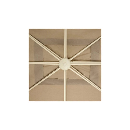 Ombrellone Melhia reversibile 3x4 m clay/lino