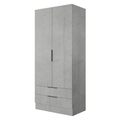 Armoire Composad en ciment avec 2 portes et 2 tiroirs 82x46x184h cm