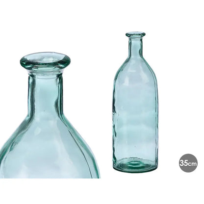 Bouteille en verre décorative Ø 12 x 35h