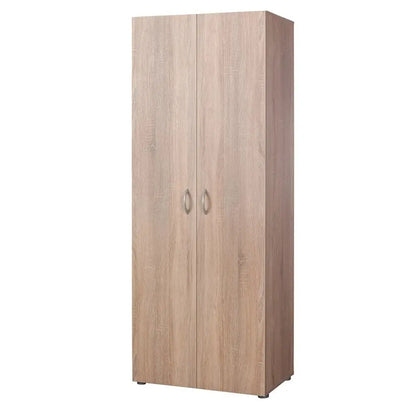 Armoire en chêne artisanal expresso 2 portes 69x37x198 cm h