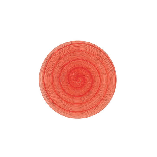Assiette à dessert table souvenir rouge en céramique peinte à la main Ø20,5 cm