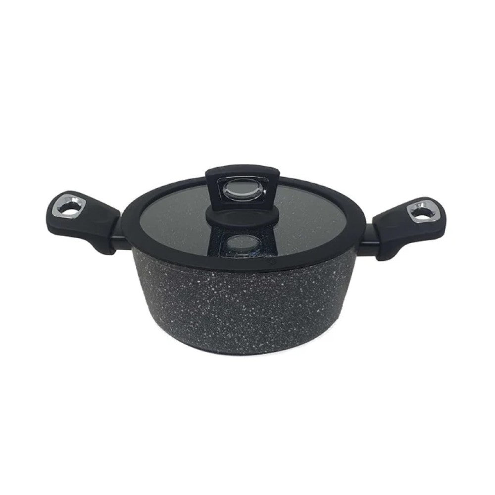 Casserole avec couvercle en silicone 2 anses ø24 cm