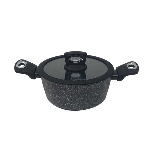 Casserole avec couvercle en silicone 2 anses ø24 cm