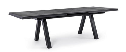 Table de jardin extensible Konnor anthracite 205-265x103x78h cm