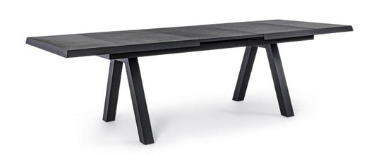 Table de jardin extensible Konnor anthracite 205-265x103x78h cm